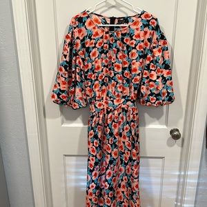 Floral below the knee dress